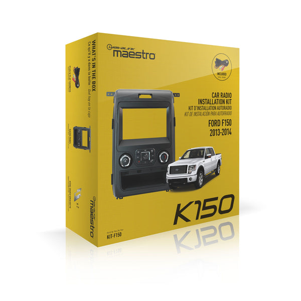 Maestro KIT-F150 Dash Kit and T-Harness for 2013-2014 Ford F150 with 4.3" Screen - Shark Electronics