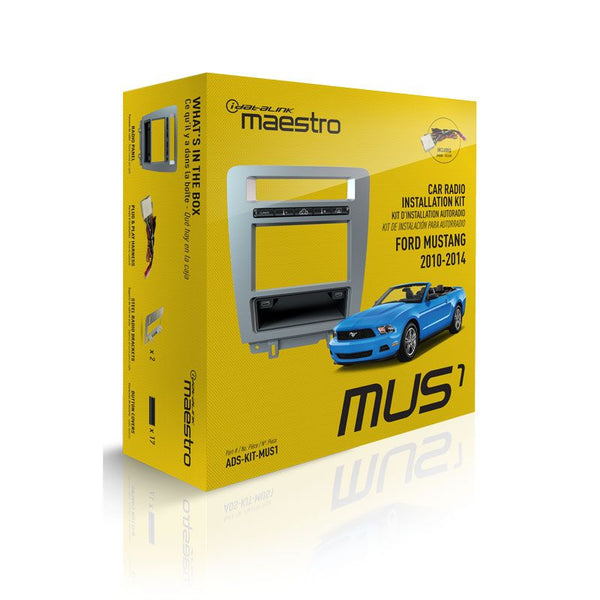 Maestro KIT-MUS1 Dash Kit and T-Harness for 2010-2014 Ford Mustang - Shark Electronics