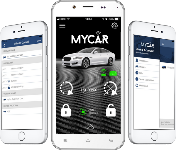 MYCAR2 Smartphone Control Interface