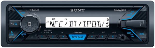 Sony DXSM5511BT Media Receiver + Marine Speaker Bundle - Shark Electronics